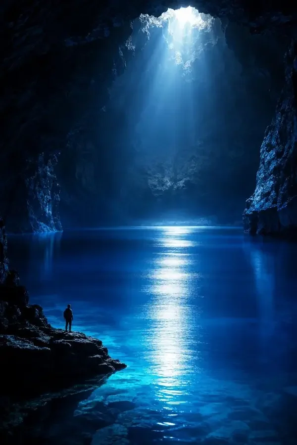 深蓝之地（The Deep Blue Ground）影片海报，2026 年欧美电影科幻、冒险作品