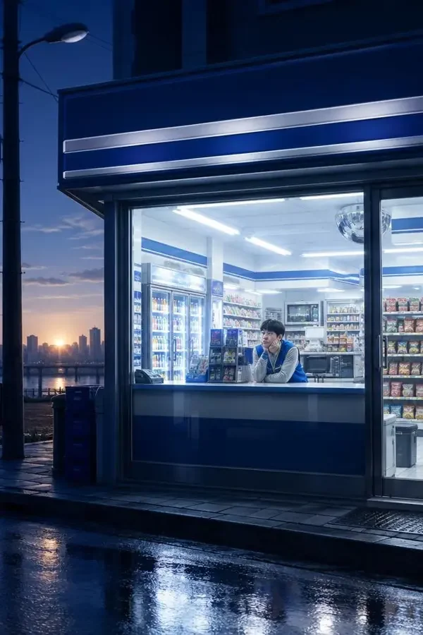 凌晨的便利店（Convenience Store at Dawn）影片海报，2026 年日韩电影剧情、喜剧作品