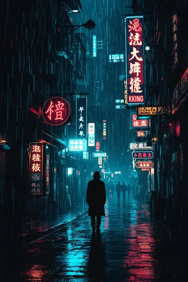 雨夜第八街（Eighth Street Rain）影片海报，2026 年欧美电影黑色电影、犯罪作品